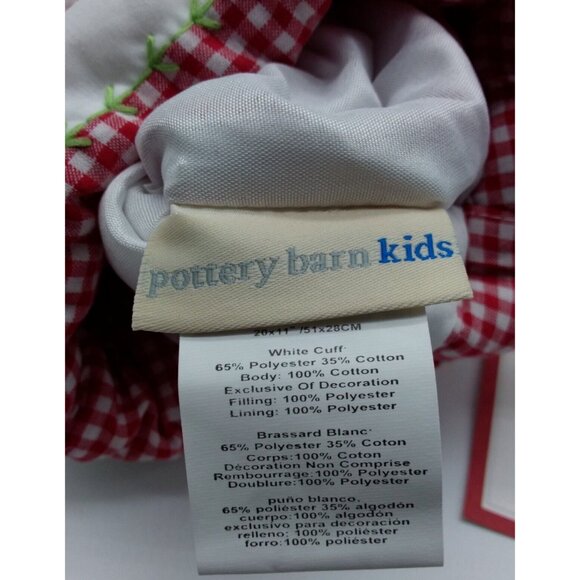 Pottery Barn Kids Claire Christmas Stocking Angel White Gown Holiday Quilted - Picture 8 of 12